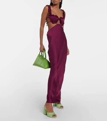 Holly Anja embellished suede mules | Paris Texas