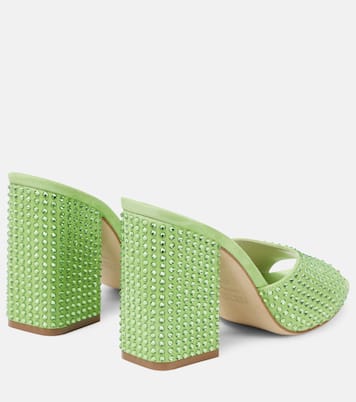 Holly Anja embellished suede mules | Paris Texas