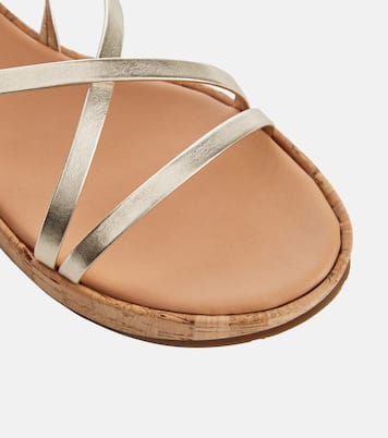 Morfi cork and leather platform sandals | Ancient Greek Sandals