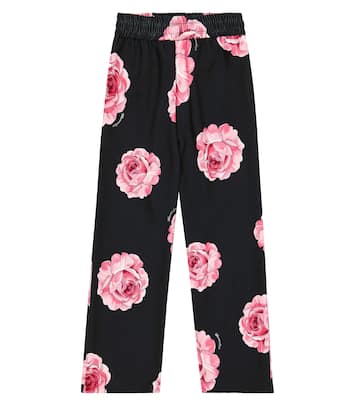 Pantaloni in cady con stampa | Monnalisa