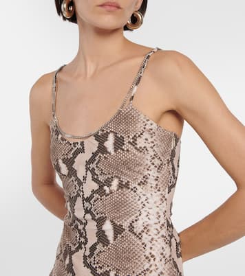 Abito midi asimmetrico con stampa | Stella McCartney