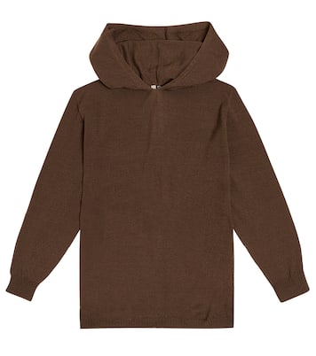 Felpa in lana vergine con cappuccio | Rick Owens Kids