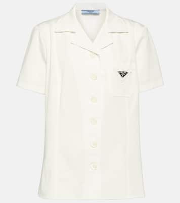 Camisa de algodón con logo | Prada
