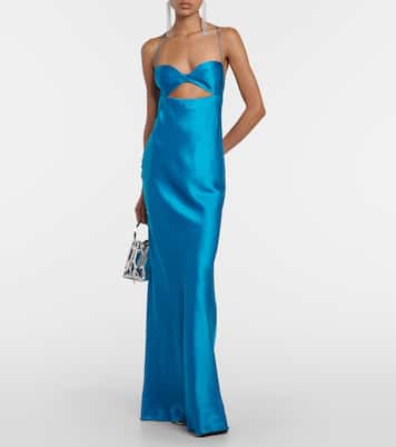 Robe longue en satin de soie | The Sei