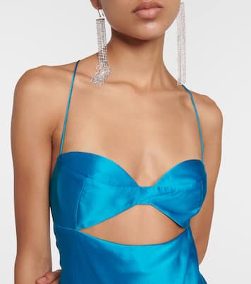 Robe longue en satin de soie | The Sei