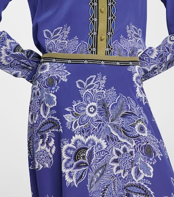 Gonna lunga in seta con stampa | Etro