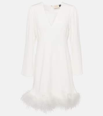 Toni Bridal feather-trimmed minidress | Rixo