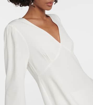 Toni Bridal feather-trimmed minidress | Rixo