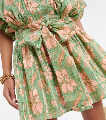 Vestido corto de lamé de mezcla de algodón | Juliet Dunn