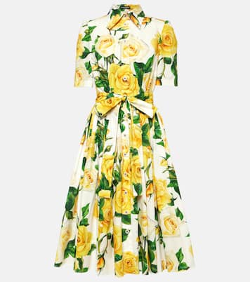 Hemdblusenkleid aus Baumwollpopeline | Dolce&Gabbana