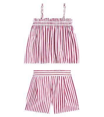 Set de top y shorts de algodón a rayas | Polo Ralph Lauren Kids