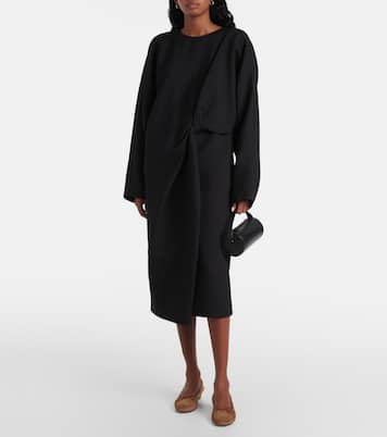 Ballerine Awar in suede con shearling | The Row