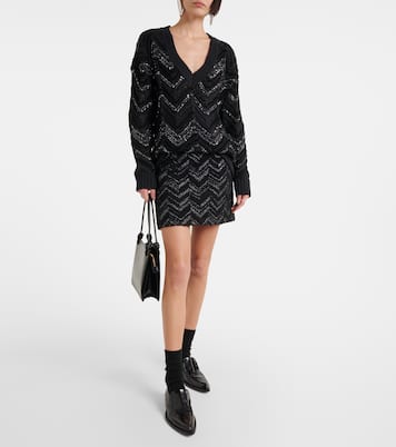 Zig Zag sequined oversized sweater | Missoni