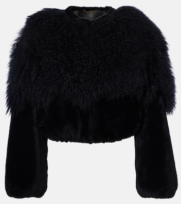 Veste blouson raccourcie en shearling | Chloé