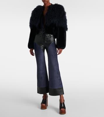 Veste blouson raccourcie en shearling | Chloé
