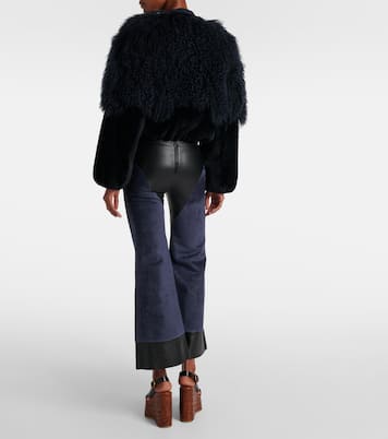 Veste blouson raccourcie en shearling | Chloé