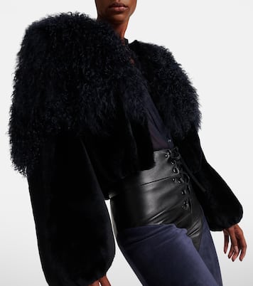 Veste blouson raccourcie en shearling | Chloé