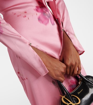 Bedrucktes Maxikleid aus Satin | Blumarine
