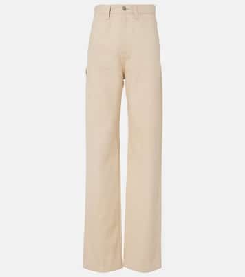 Jeans Etienne a gamba larga e vita alta | Loro Piana