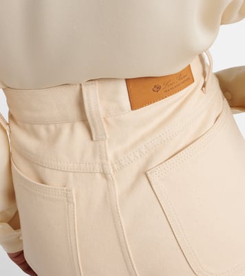 Jeans Etienne a gamba larga e vita alta | Loro Piana