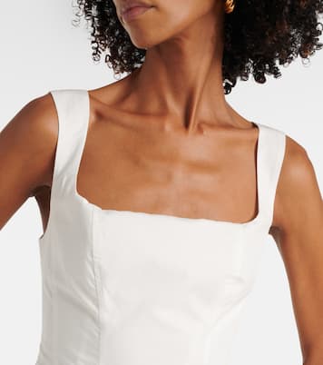 Vestido corto Juni de popelín de algodón | Simkhai