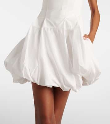 Vestido corto Juni de popelín de algodón | Simkhai