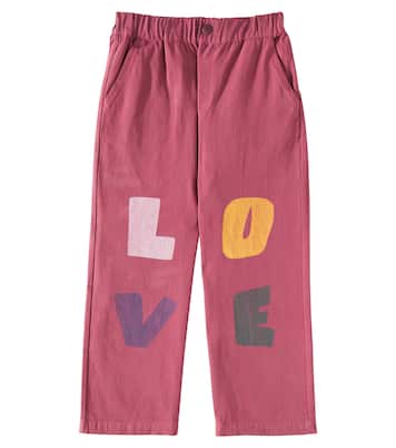 Pantalones Love de algodón estampados | Jellymallow