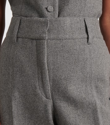 Rhein high-rise wool and cashmere flared pants | Gabriela Hearst