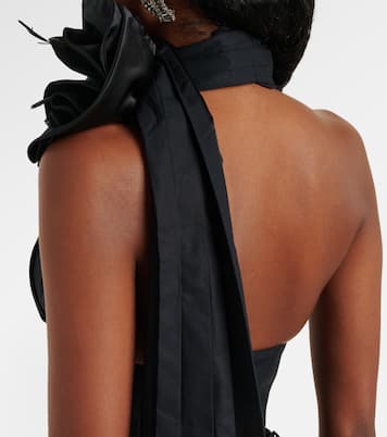 Top de popelín de algodón con aplique floral | Area