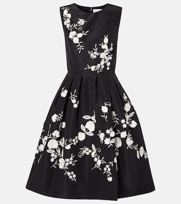 Besticktes Midikleid aus Seide | Carolina Herrera