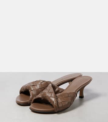 Blink Intrecciato 50 leather mules | Bottega Veneta