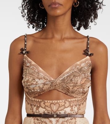 Abito Crush in organza di lino e seta | Zimmermann