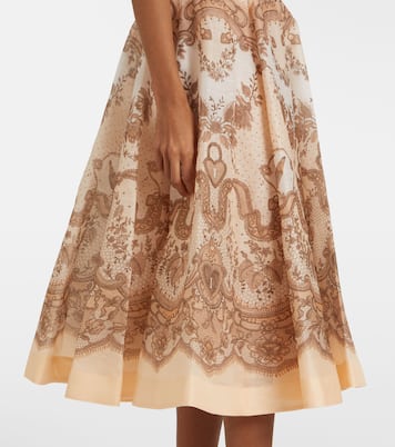 Abito Crush in organza di lino e seta | Zimmermann