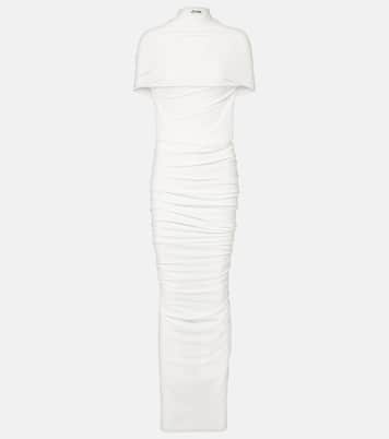 Abito lungo in jersey con ruches | Jean Paul Gaultier