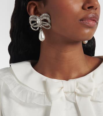 Orecchini Crystal Bow | Alessandra Rich