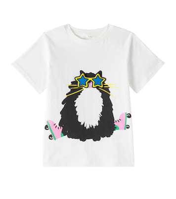 T-shirt in jersey di cotone con stampa | Stella McCartney Kids