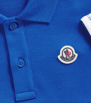 Polo en piqué de algodón con logo | Moncler Enfant