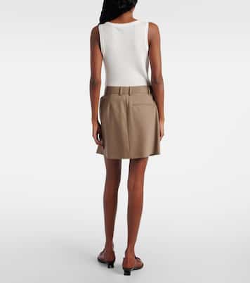 Mini-jupe en coton et soie | Loewe