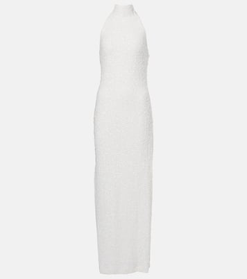 Bridal sequined halterneck gown | Rotate