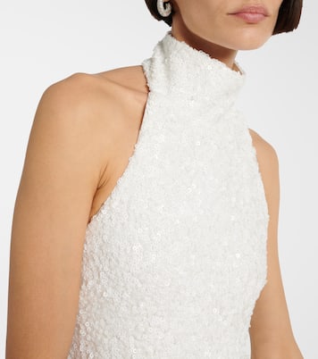 Bridal sequined halterneck gown | Rotate