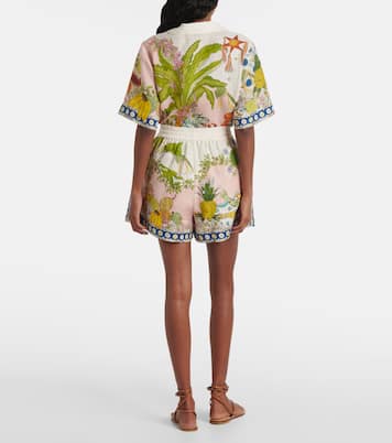 Hazel printed high-rise shorts | Alémais