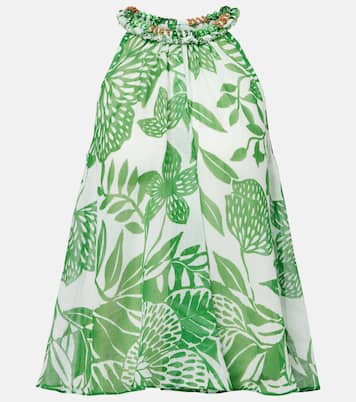 Top Cleo in cotone con perline | Poupette St Barth