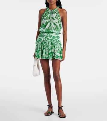 Top Cleo in cotone con perline | Poupette St Barth
