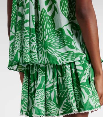 Top Cleo in cotone con perline | Poupette St Barth