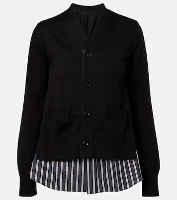 Cárdigan de algodón a capas | Sacai
