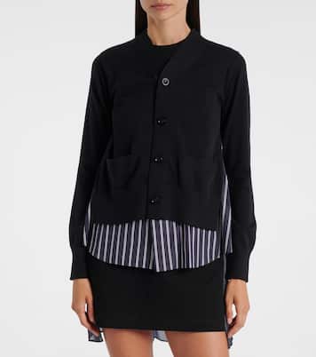Cárdigan de algodón a capas | Sacai