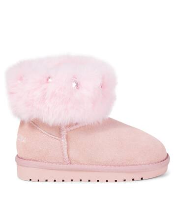 Embellished suede boots | Monnalisa