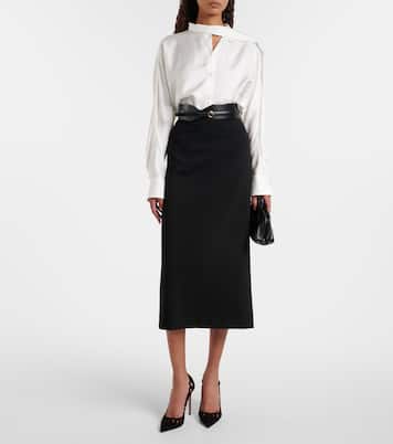 Peep 105 scalloped leather pumps | Aquazzura