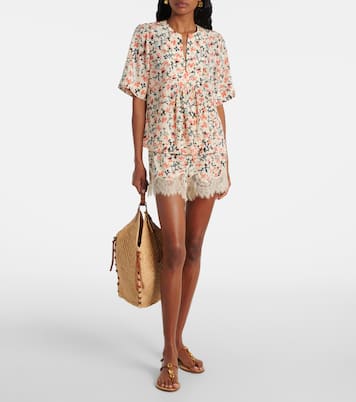 Calla floral silk top | Ulla Johnson