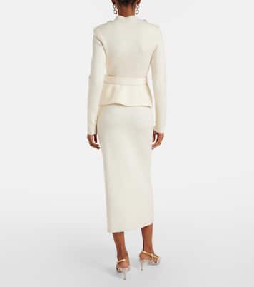 Embellished knitted midi dress | Self-Portrait